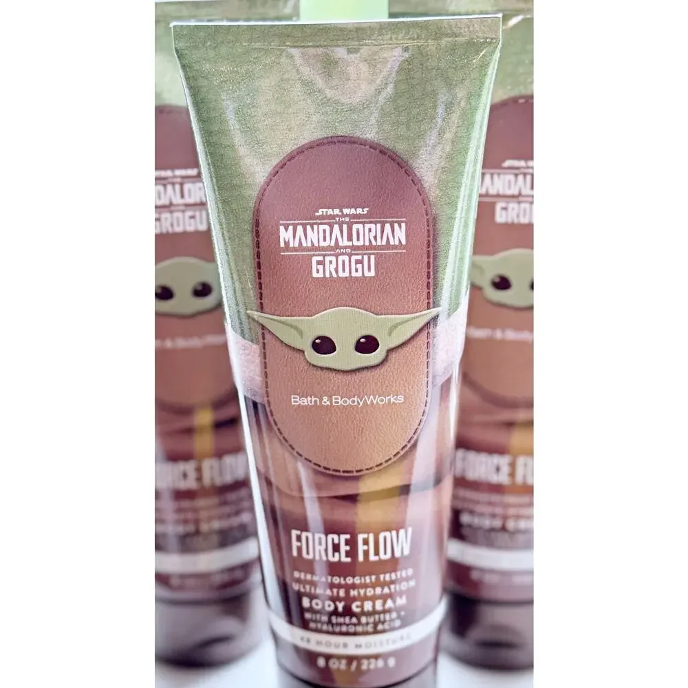 Bath & Body Works Mandalorian Grogu Force Flow Star Wars Men's Body Cream x3